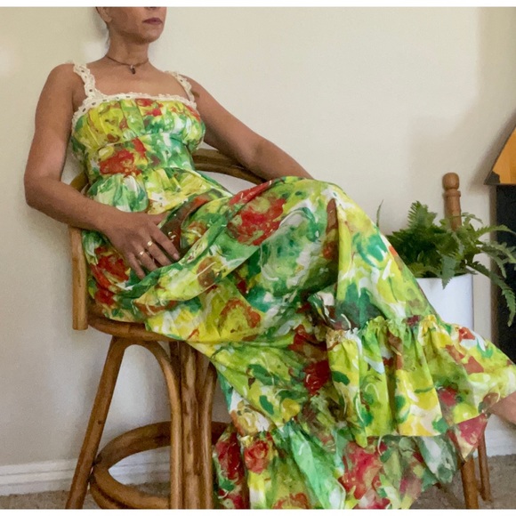 Vintage Dresses & Skirts - Vintage Garden Dress